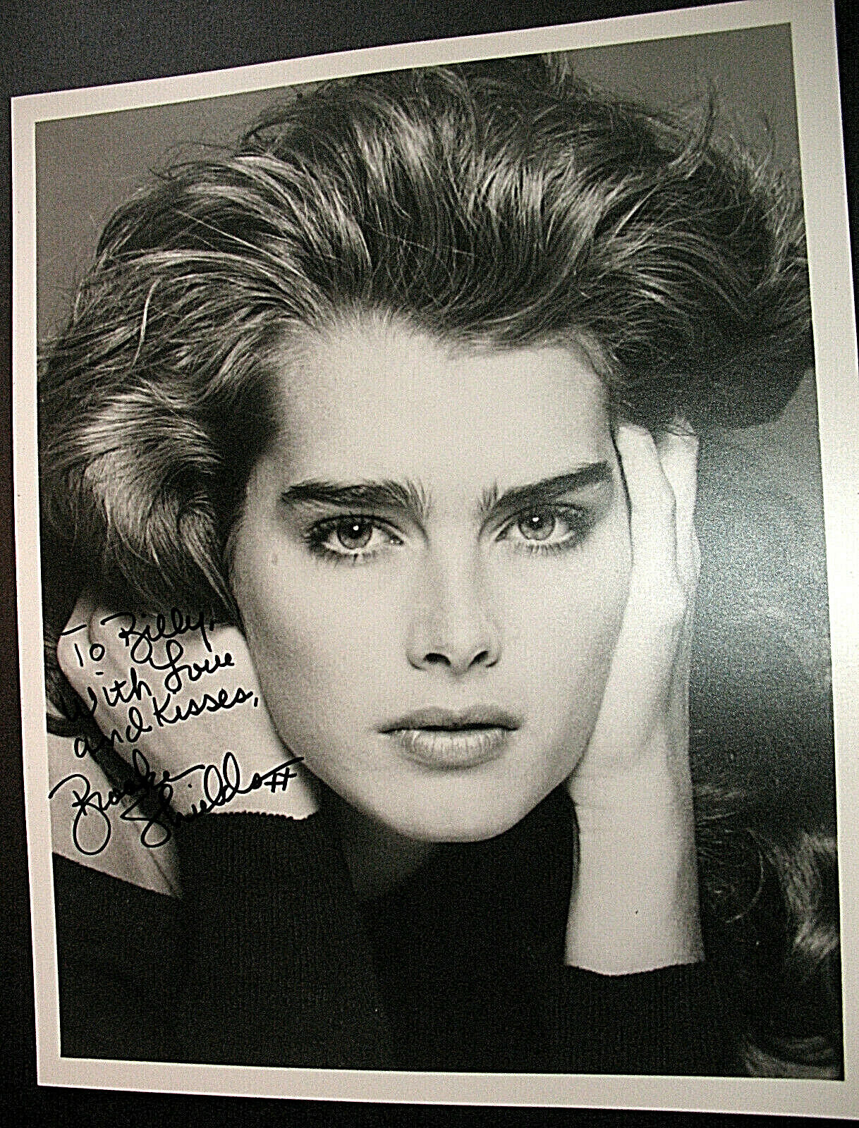 BROOKE SHIELDS (PRETTY BABY) ORIGINAL AUTOGRAPH Photo Poster painting