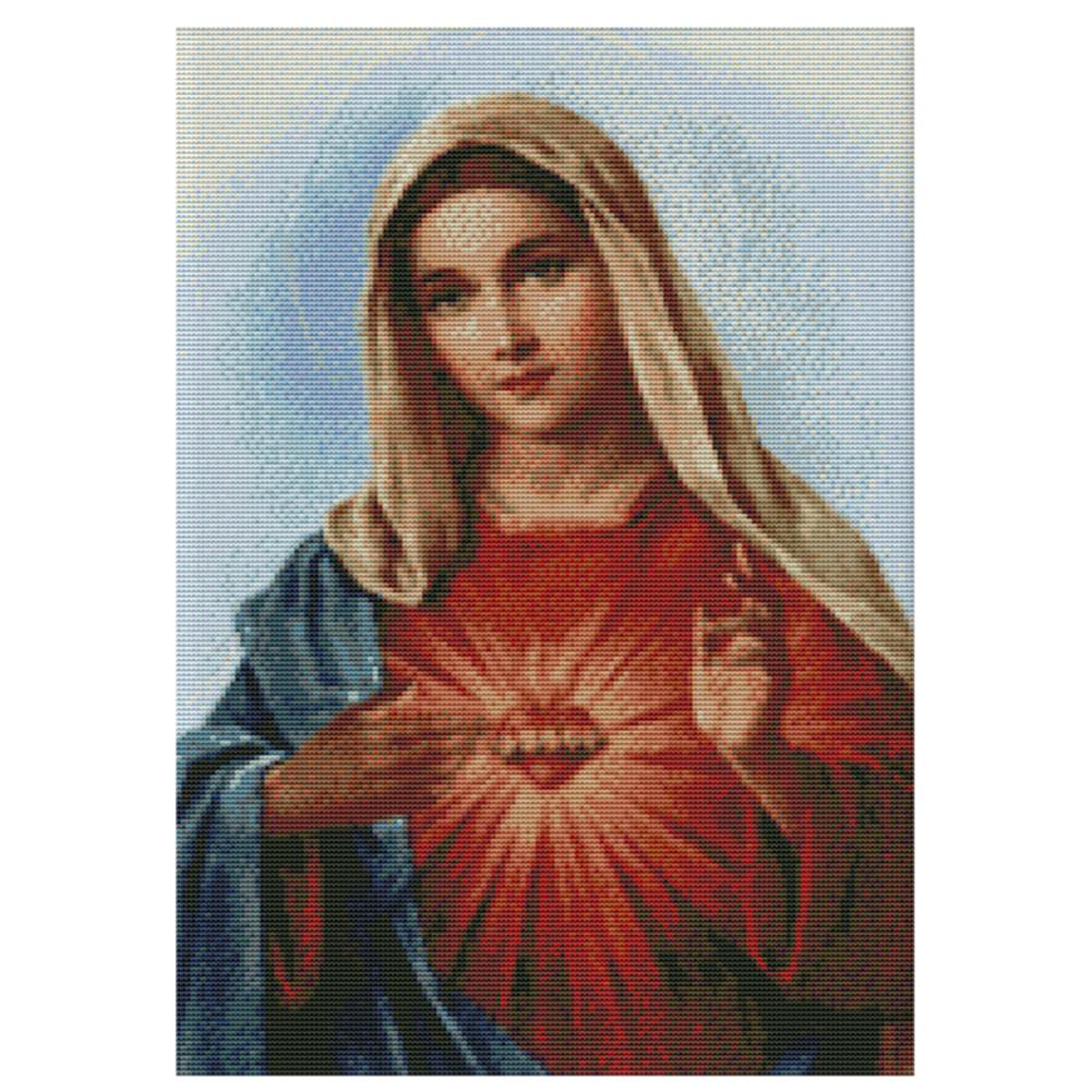 

Sacred Heart Of Jesus - 14CT Stamped Cross Stitch - 34*47cm, 501 Original