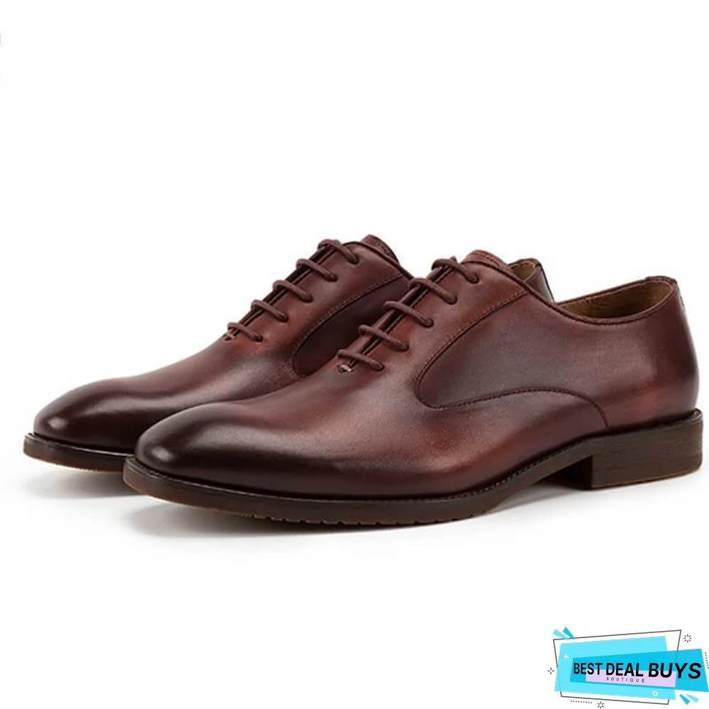 Men's Business Casual Oxford Leather Shoes