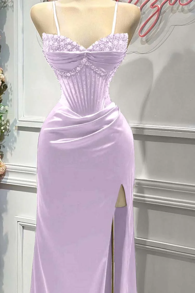 Mermaid Prom Dress On Sale - Fabulous Red Spaghetti-Straps With Split main image 0