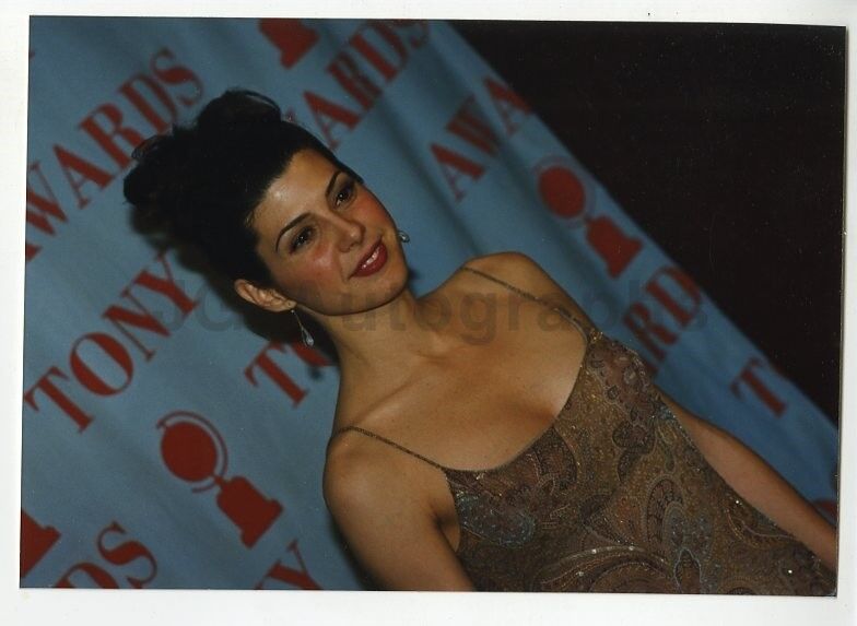 Marisa Tomei - Original Candid Photo Poster painting by Peter Warrack - Unpublished