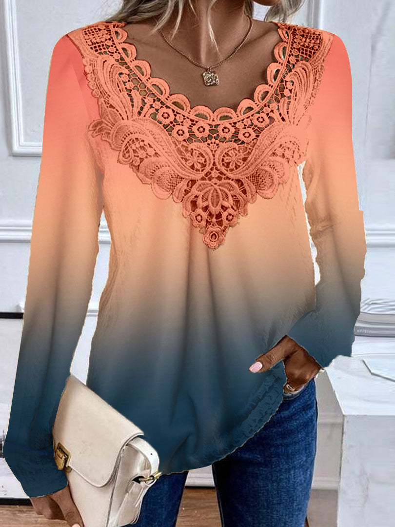 Women Half Sleeve V-neck Solid Color Dress