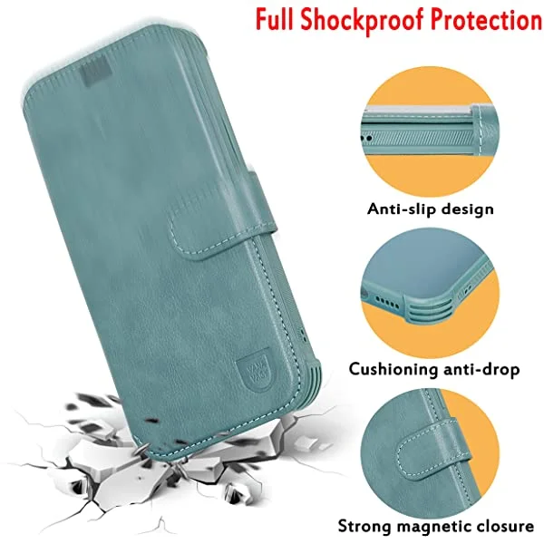 VANAVAGY iPhone SE 2022/iPhone SE 2020 Wallet /iPhone 8/iPhone 7 Wallet Case 4.7 inch