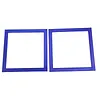 2Pcs Diamond Art Square Auxiliary Frame 3D Printing Diamond Art Desk Positioning Frame Lightweight for Boys Girls Adults Students Home Office Leisure (Royal Blue small)