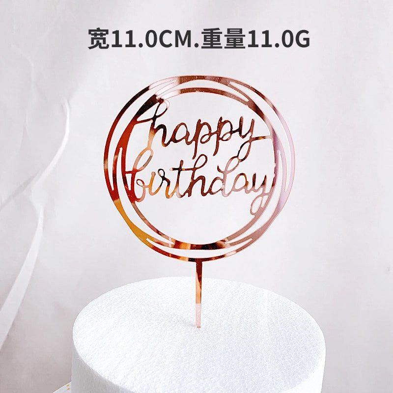 Letter Arylic Party Cake Decorating Supplies