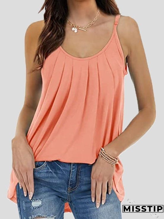 Stylish Pleated Tank