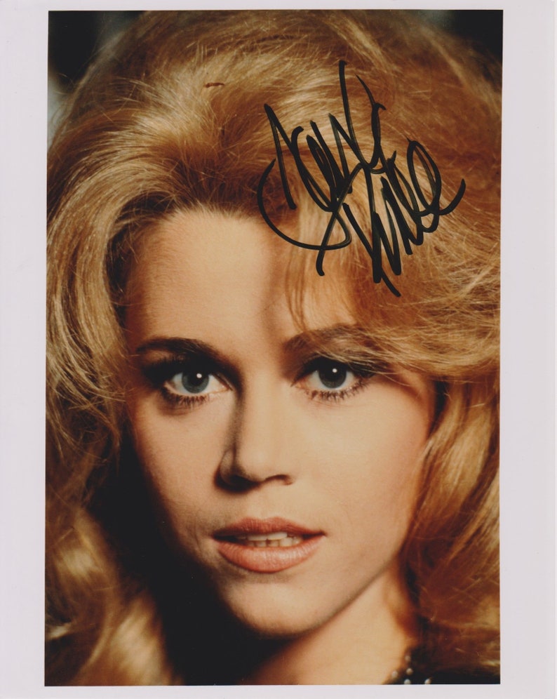 Jane Fonda Signed Autographed Barbarella