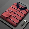Striped men's polo shirt