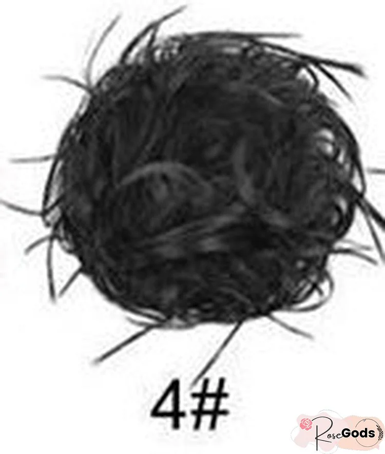 Rubber Band Chemical Fiber Wig Ring Chicken Tail Hair Ring Fluffy Curly Hair Ring