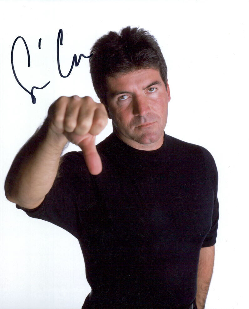 Simon Cowell signed 8X10 Photo Poster painting