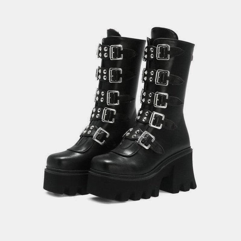 Belt Buckle Boots