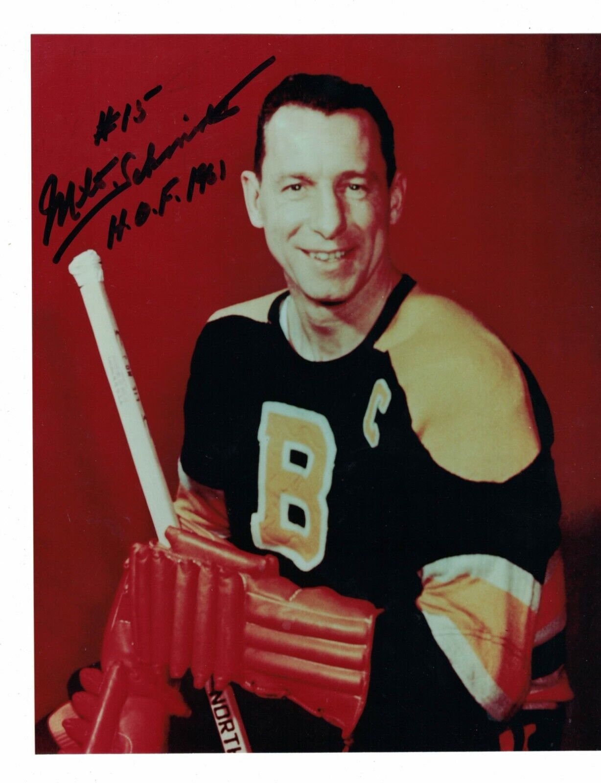 Milt Schmidt Boston Bruins Signed 8 x 10