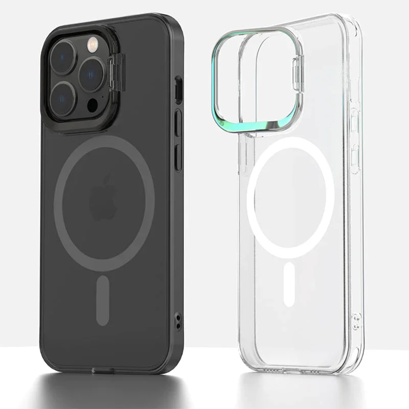Metal Lens Holder Phone Case iPhone13 /14Magnetic Protective Cover