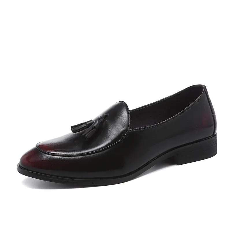 Zero more Designer Leather Shoes Men Luxury Moccasins Slip-on Loafers Men Tassel ltalian Breathable Flat Shoes