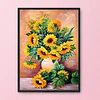 Sunflower Vase -11CT Stamped Cross Stitch Kit(36*46cm)