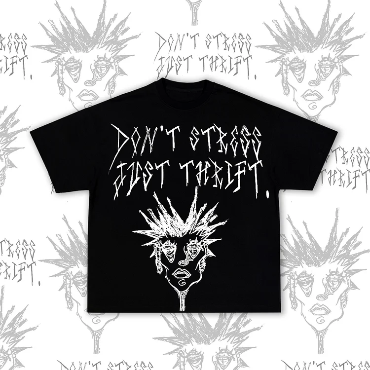 Loveciss®/ Don’t Stress Print Short Sleeve T-Shirt