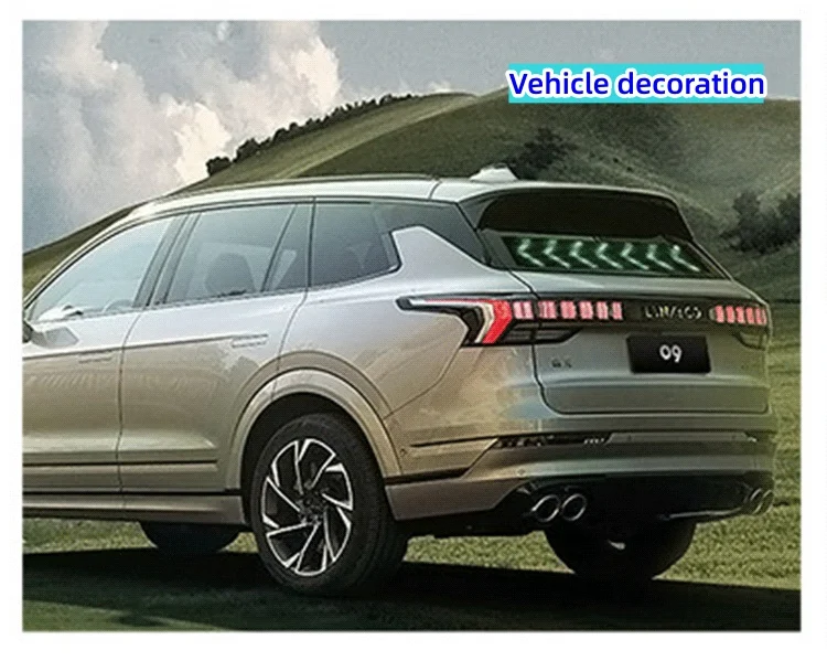 Vehicle LED display decorative flexible panel