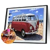 Diamond Painting-DIY Full Round Drill Trip Bus