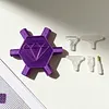 3D Printed Hexagonal Diamond Painting Pen with 5 Replacement Tips Diamond Painting Art Drill Bead Dot Pen Kit for Adults Beginners (Purple)