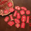 18PCS CNY Blessing Plants Hanging Paper Decors