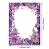 Special Shape Purple Lily Table Top Diamond Painting Frame Kits for Families