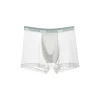 Men's high-end satin luxury lace mesh breathable quick-drying boxer briefs
