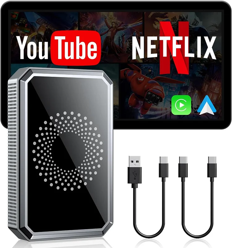 3-in-1 2026 Magic AI Box for Carplay Streaming Netflix/YouTube/TikTok