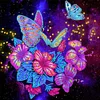 Diamond Painting-DIY Crystal Rhinestone Rose Butterfly