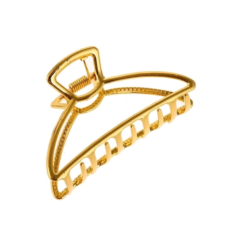 Minimalist Moon Alloy Hollow Out Hair Claws 1 Piece