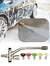 Dual Valve Snow Foam Spray Gun with Colorful Nozzle Dual Valve Foam Lance Nozzle