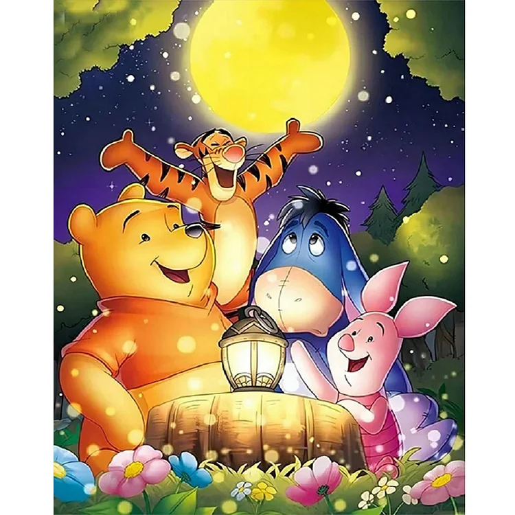 Winnie The Pooh And Friends 40*50CM (Canvas) Full Round Drill Diamond Painting gbfke