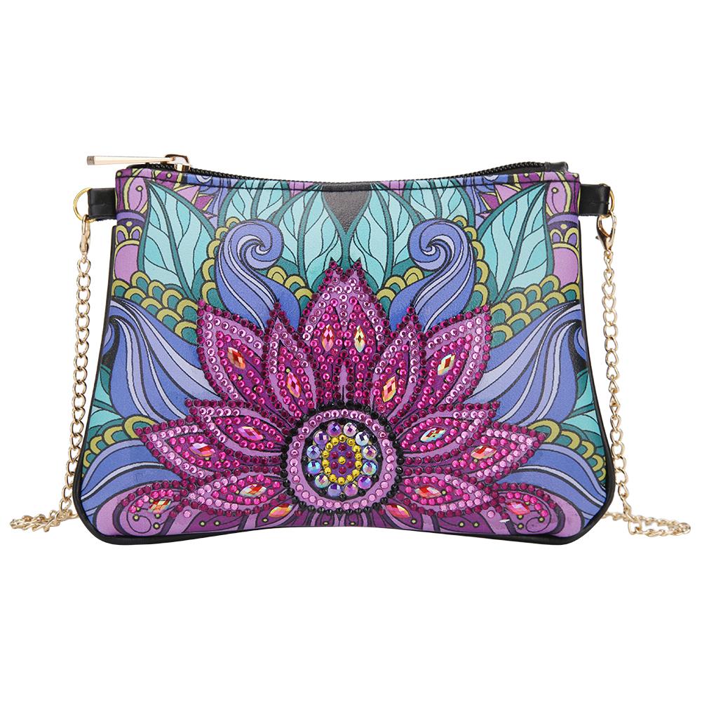 

Flower-DIY Creative Diamond Wristlet Bag, 501 Original