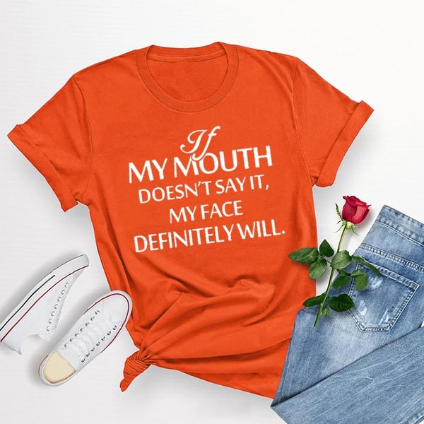 Women's Short Sleeved Funny T-shirts Summer Crew Neck Tees Tops Women Clothes Casual T-shirt - BlackFridayBuys