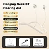 BT Neckband Hearing Aids Earphones Rechargeable Neckband Hearing Amplifier with Noise Cancelling for Men Women Seniors Hearings Loss