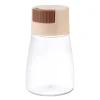 Quantitative salt jar PET transparent seasoning jar kitchen household salt bottle sealed moisture-proof seasoning jar