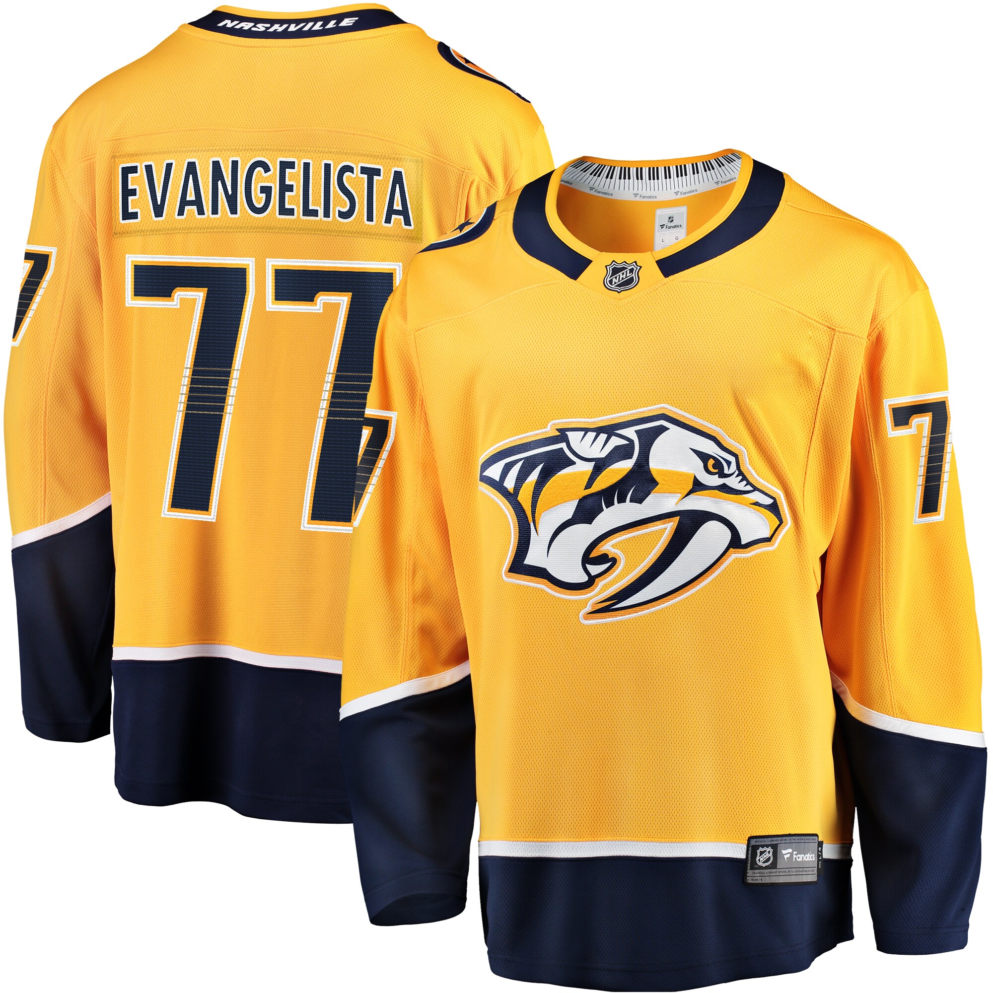 Luke Evangelista Nashville Predators Fanatics  Premier Breakaway   Jersey &ndash; Gold mysite