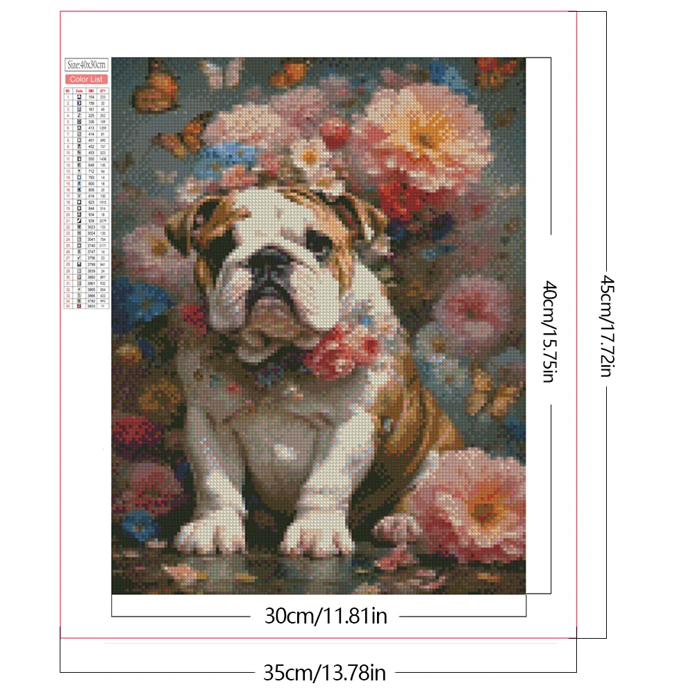 Diamond Painting - Full Square Drill - Dog(Canvas|35*45cm)