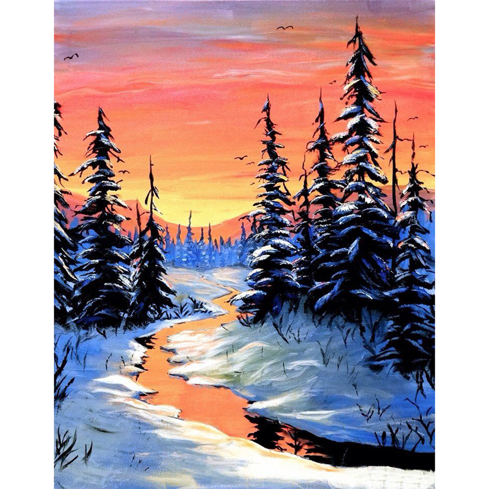 

Pine Tree - Round Drill Diamond Painting - 30*40CM, 501 Original