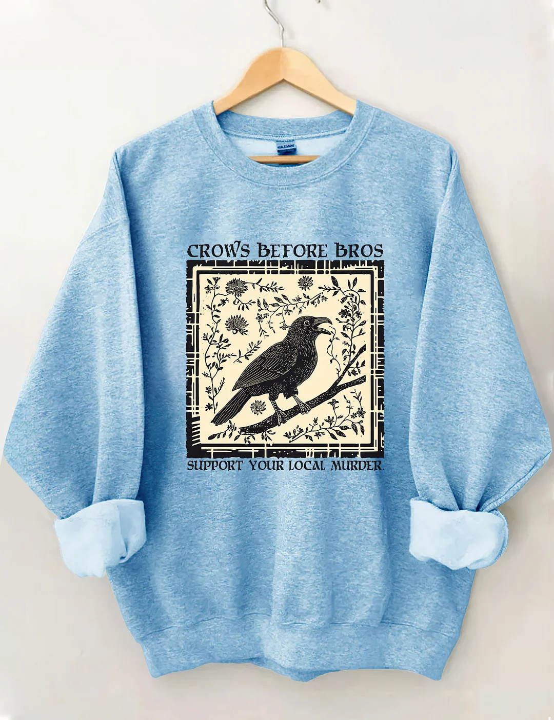 Funny Crows Before Bros Sweatshirt