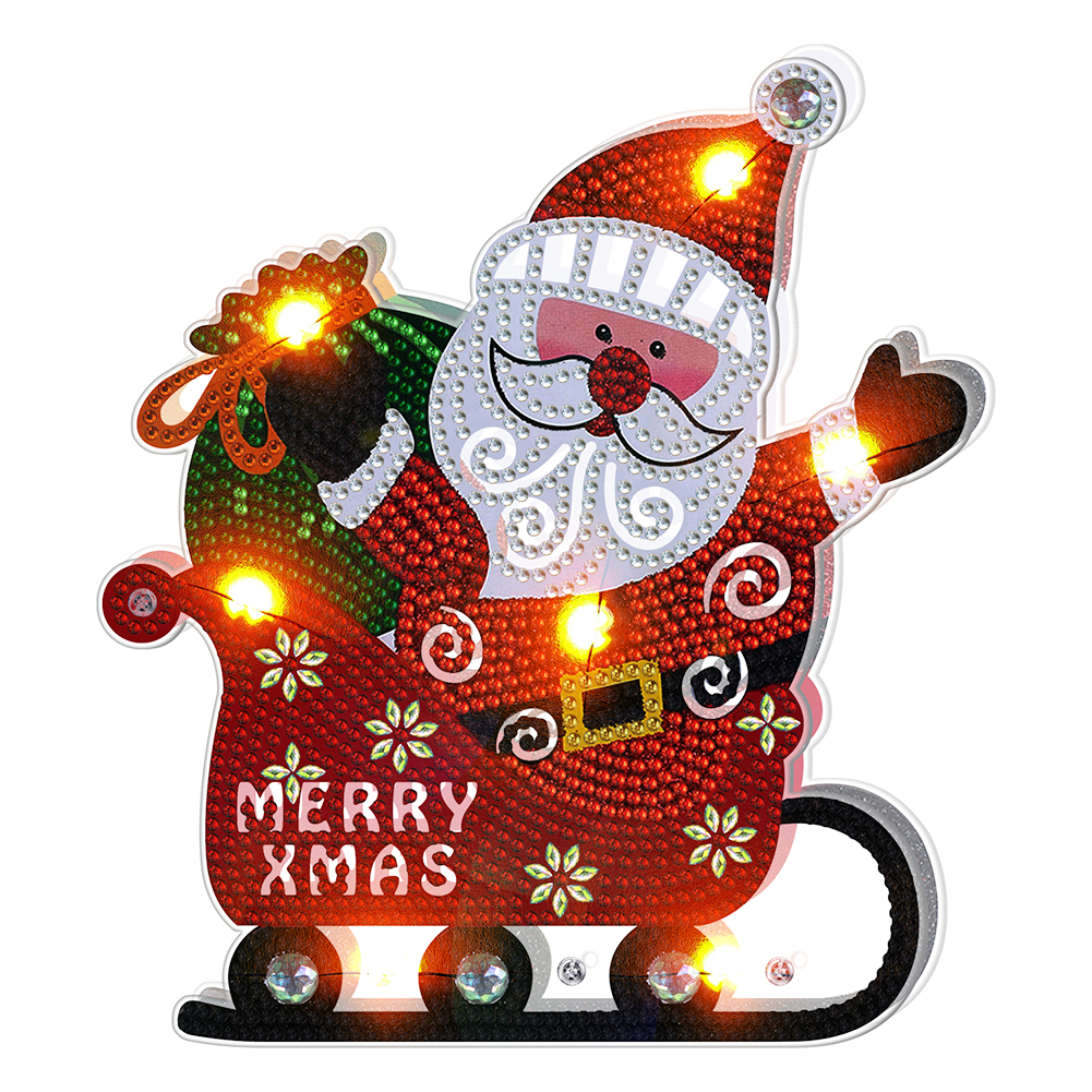 

Santa Claus Double Sided Diamond - 5D DIY Craft Lamp, 501 Original