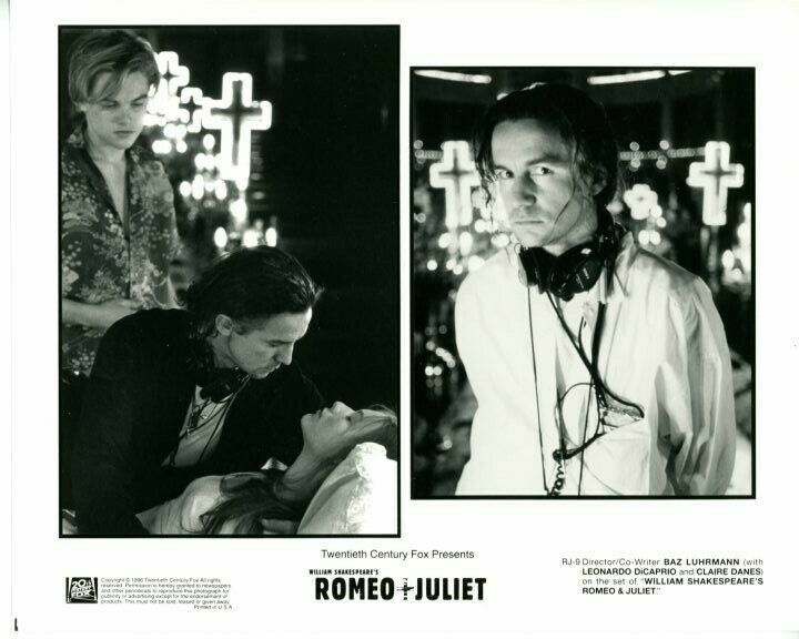 Leonardo DiCaprio Baz Luhrmann Romeo and Juliet Original Press 8X10 Photo Poster painting