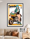 Motorcycle Bulma Decorative Painting - Dragon Ball - BLK Studio