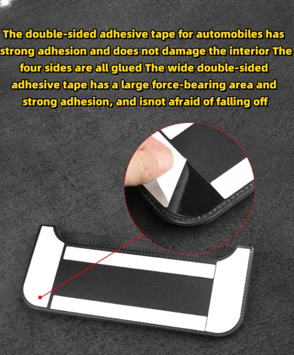 Suede Storage Bag Mesh Bag Car Supplies