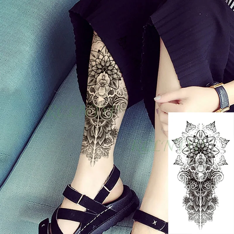 Waterproof Temporary Tattoo Sticker Wolf Forest Moon Tree Bear Animal Fake Tatoo Flash Tatto Arm Leg Body Art for Women Men