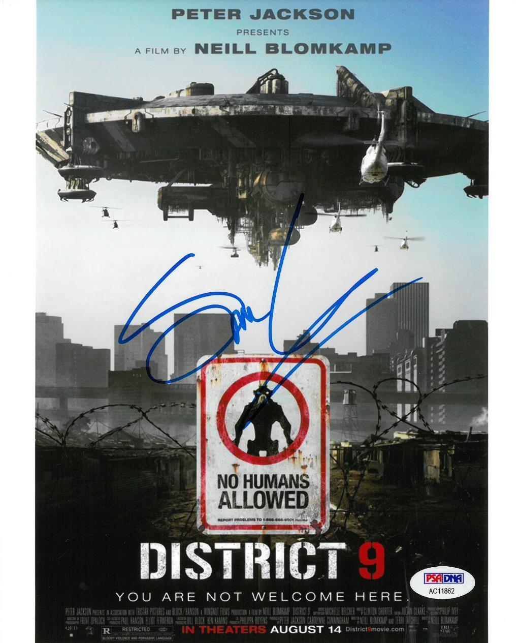 Sharlto Copley Signed District 9 Autographed 8x10 Photo Poster painting PSA/DNA #AC11862