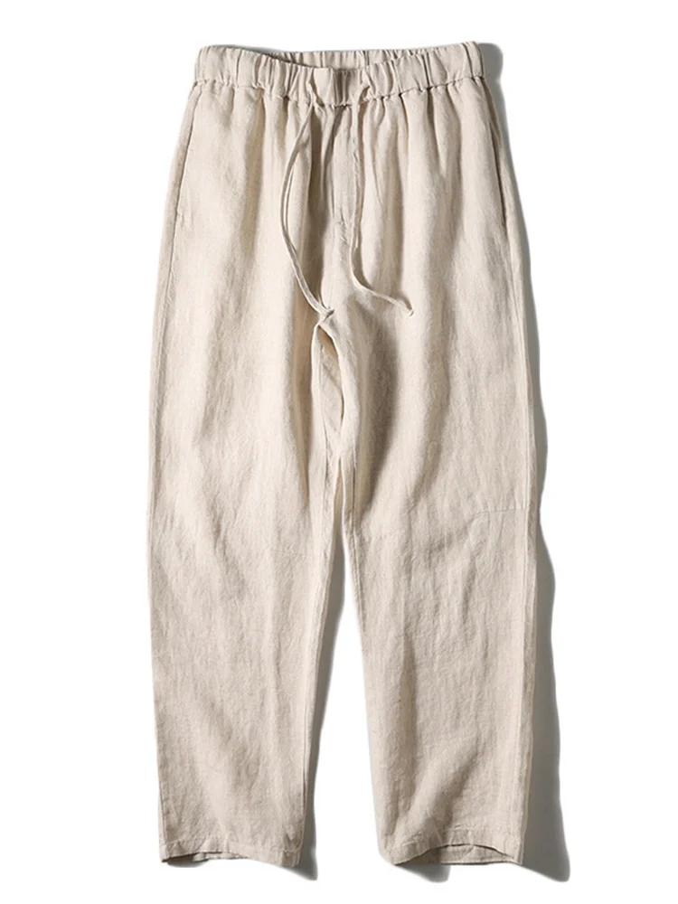 Men's Loose Straight Linen Blend Casual Pants