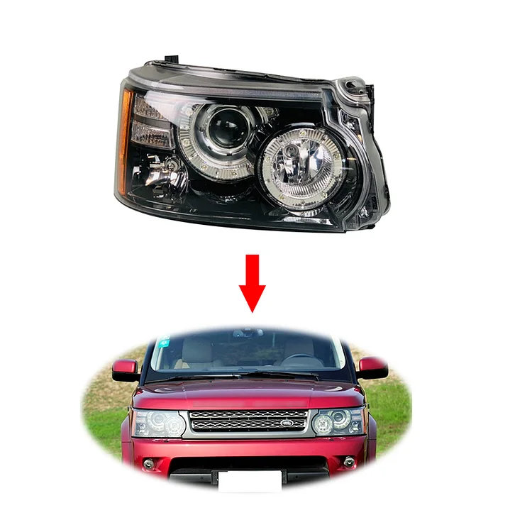 Replacement headlight headlamp for LAND ROVER range rover sport 2010-2012 head lamp head light LR023555 LR023556 ITN Auto