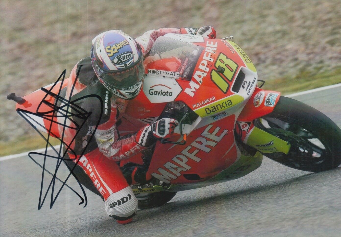 Nicolas Terol Hand Signed 7x5 Photo Poster painting Mapfre Aspar Moto2 MotoGP 1.