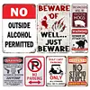 (Multi Style)Warning - Vintage Metal Signs - 20*30cm