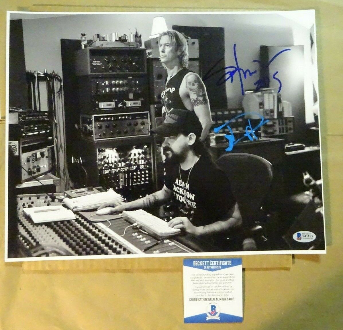 Autographed SHOOTER JENNINGS & DUFF MCKAGAN SIGNED Photo Poster painting 11x14 BECKETT COA